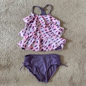 Two piece girls tankini